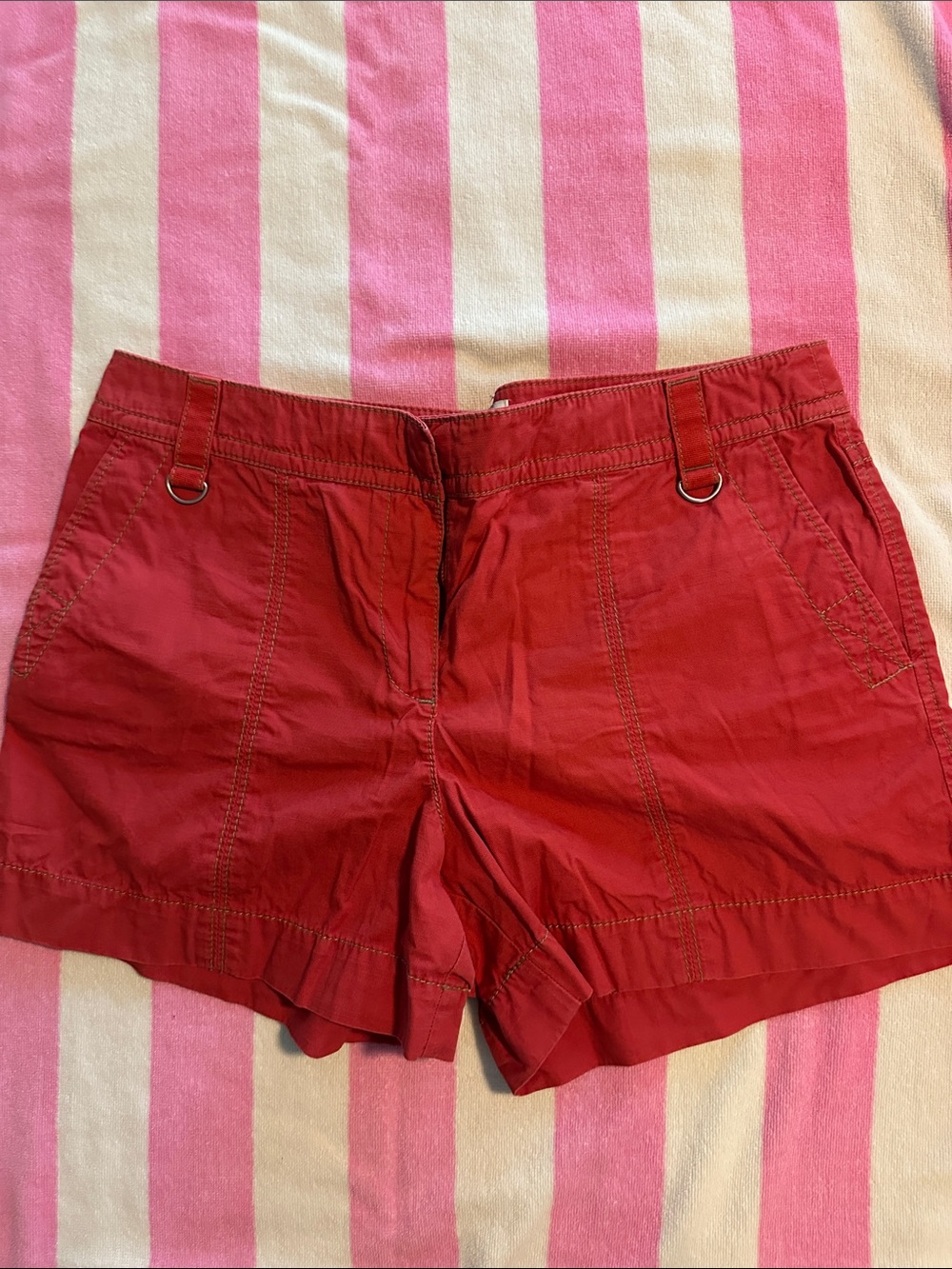 LOFT Red Women’s Casual Utility Shorts